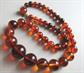 Bakelite Catalin or French Bakelite Necklace Tortoise Iced Tea Vintage Beads
