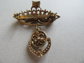 Vintage Rhinestone Crown Pin Brooch