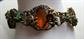 Vintage Max Neiger Winged Dragon Rhinestone Bracelet Smaller Wrist