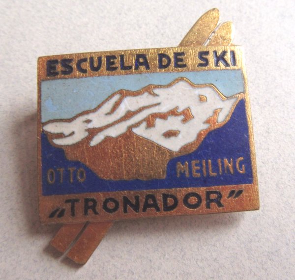 Vintage Argentina Ski Tronador Pin Otto Meiling Sports Collectibles