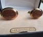 Vintage 14k Gold Plate Goldstone Cufflinks Never Worn Men's Jewelry