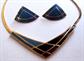 1980's Avon Necklace And Earrings Set Vintage Jewelry