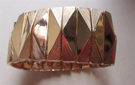 Mid Century Bergere Expansion Bracelet Smaller Wrist Vintage Signed Jewelry