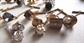 Vintage Tie Tac Lot Crystal Stone And More Men's Jewelry