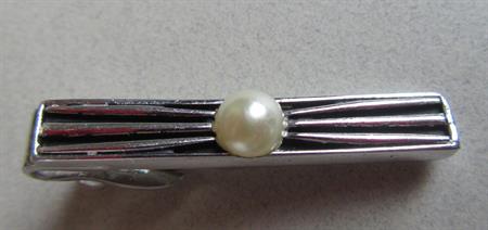 Mid Century Swank Skinny Tie Clip 1 1/2