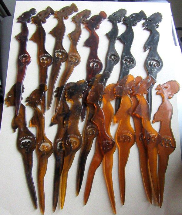 Vintage And Remake Zulu Lulu Drink Stirrers Lot 19 Swizzle Sticks