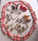 Vintage Jewelry Lot Pins Earrings Necklace