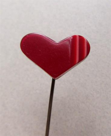 Vintage Layered Lucite Heart Stick Pin Lea Stein Valentines