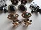 Vintage Jewelry Lot Earrings Bracelets Gold Filled Western Germany