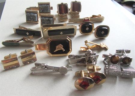 Vintage Cufflinks Tie Clip Money Clip Men's Jewelry