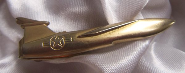 Vintage 1954 Bell X-1 Hickok Tie Clip