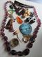 Vintage Jewelry Lot Pins Rings Celluloid Glass Beads