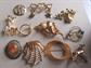 Vintage 1960's -'80's Pin Lot Brooche sMonet