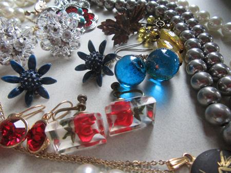 Vintage Jewelry Lot Earrings Necklaces