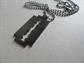 Retro 1980's Style Faux Razor Blade Necklace