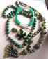 Vintage Green Jewelry Lot Pins Necklaces and More