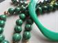 Vintage Green Jewelry Lot Pins Necklaces and More