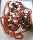 Vintage Jewelry Lot Lucite Glass Copper