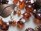 Vintage Jewelry Lot Lucite Glass Copper