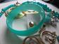 Vintage Blue Jewelry Lot Lucite Necklace Earrings Bangle