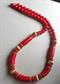 Vintage Red Lucite Trifari Necklace Signed Jewelry