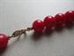 Vintage Red Lucite Trifari Necklace Signed Jewelry