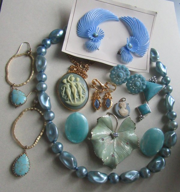 Vintage Jewelry Lot Pop It Beads Necklace Earrings and More