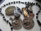 Vintage and Up Jewelry Lot Glass Necklace Pins Earrings