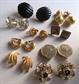 Vintage Earrings Lot ost Signed Trifari Napier Sarah Coventry