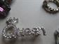 vintage Rhinestone Pin Brooch Lot Earrings 
