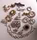 vintage Rhinestone Pin Brooch Lot Earrings 