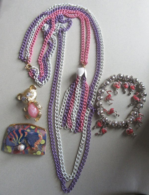 Vinage Jewelery Lot Google Eyes Pin and More