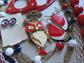 Vintage Red White blue Jewelry Lot