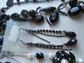 Black Jewelry Lot Necklaces Earrings Mask Pin