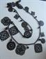 Black Jewelry Lot Necklaces Earrings Mask Pin