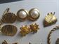 Vintage Jewelry Lot Avon Perfume Pin Earrings