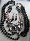 Vintage and Up Black Jewelry Lor Shell Napier Necklace