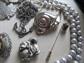 Vintage and Up Jewelry Lot Pin Earrings Bracelet More