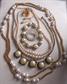 Vintage And Up Faux Pearl Jewelry Lot  And Spoon Ring