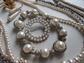Vintage And Up Faux Pearl Jewelry Lot  And Spoon Ring