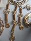 Vintage Jewelry Lot Egyptian Revival Necklace Earrings Pins Bracelet