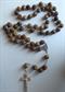 Vintage Olive Wood Rosary Terra Santa Relic Jerusalem