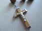 Vintage Olive Wood Rosary Terra Santa Relic Jerusalem