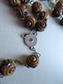 Vintage Olive Wood Rosary Terra Santa Relic Jerusalem