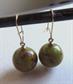 Vintage Bakelite Ball Pierced Earrings