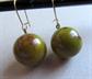 Vintage Bakelite Ball Pierced Earrings