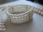 Vintage Faux Pearl Jewelry Lot Necklaces Bracelet