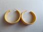 Vintage Bakelite Pierced Hoop Earrings