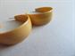 Vintage Bakelite Pierced Hoop Earrings