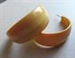 Vintage Bakelite Pierced Hoop Earrings